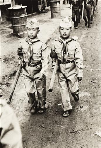 RENÉ BURRI (1933-2014) Group of 9 photographs from South Korea documenting the aftermath of the May 16, 1961 military coup d'état.